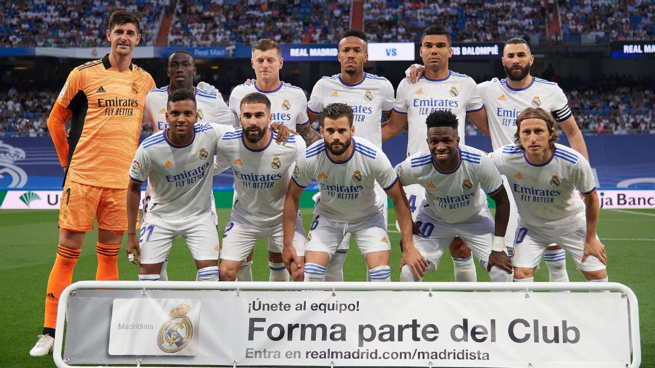 Foto del plantel del Real Madrid